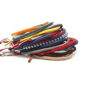 3 Pack Tibetan Monk Lucky Minimal Rope Buddhist Handmade Knot